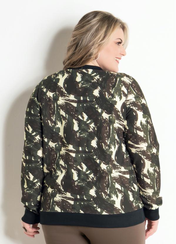 jaqueta bomber feminina camuflada