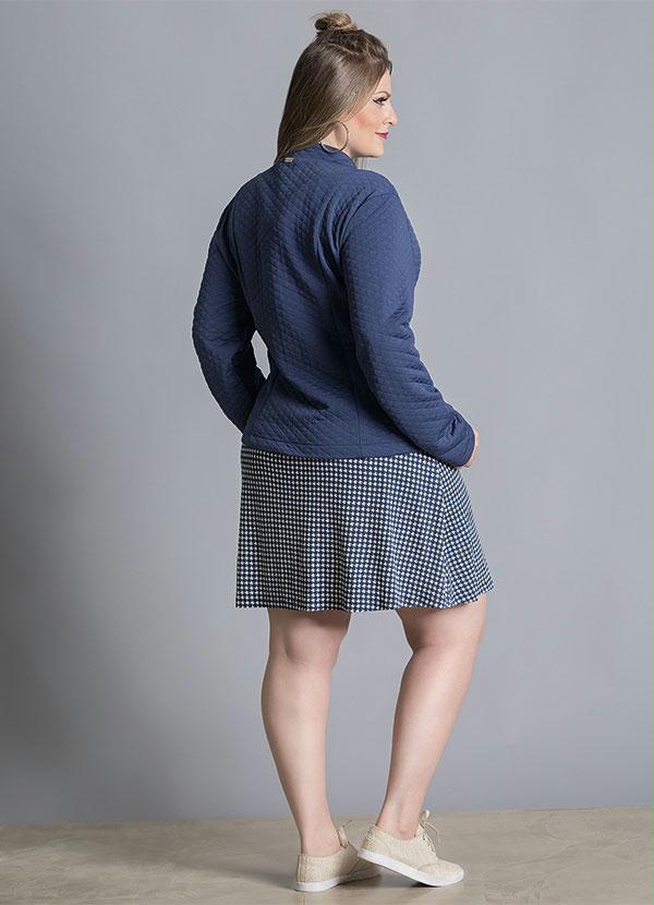 Quintess - Jaqueta Matelassê Marinho Plus Size 5