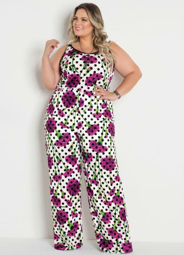 macacão plus size pantalona