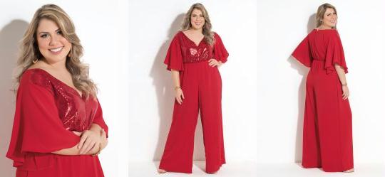 Macac�o Quintess Vermelho com Forro