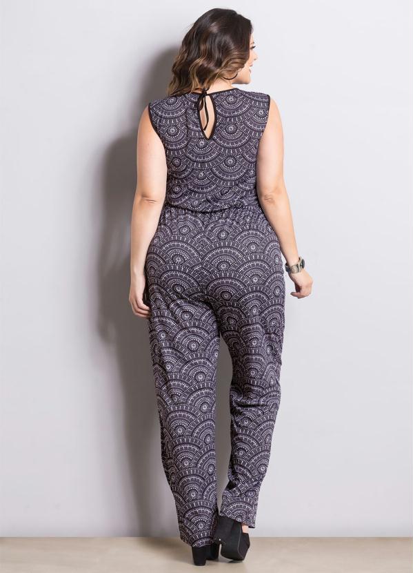 Marguerite - Macacão Decote Transpassado Mandala Marguerite 2