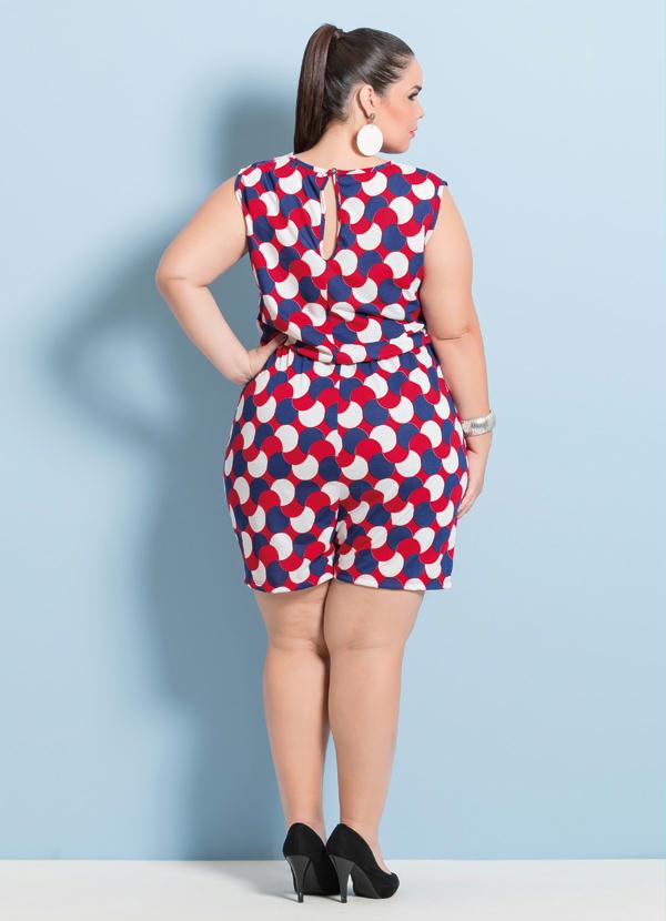 Marguerite - Macaquinho Estampado Marguerite Plus Size 4