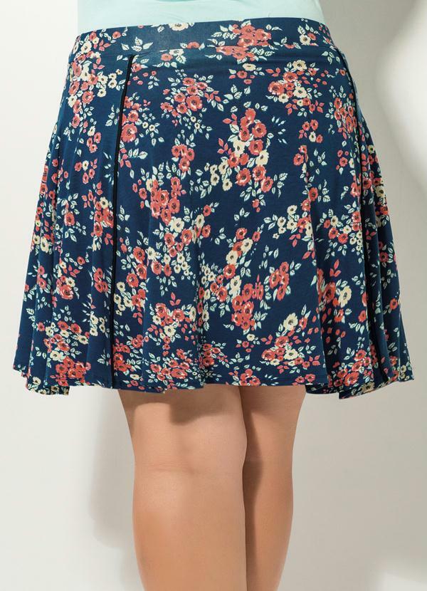 Quintess - Saia Evasê Floral Quintess Plus Size 6