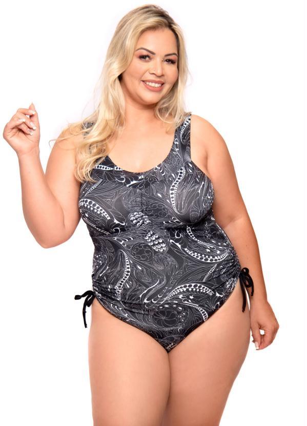 Acqua Rosa - Maiô com Bojo Plus Size Preto