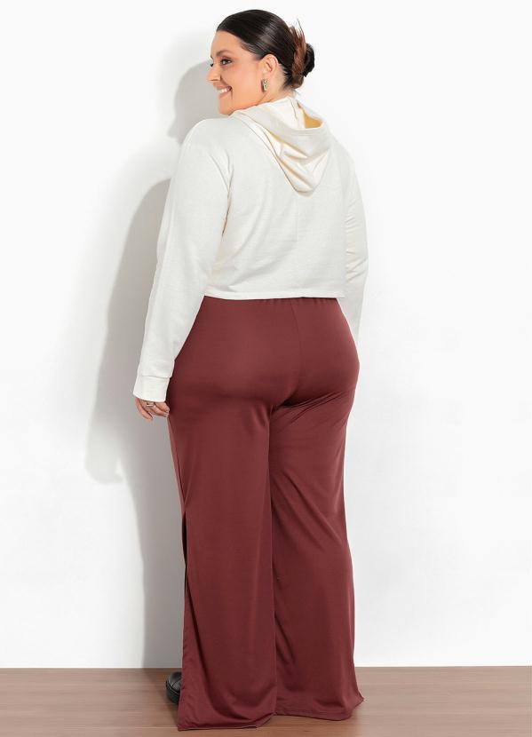 Marguerite - Casaco Cropped Off White Estampa Puff Plus Size 2