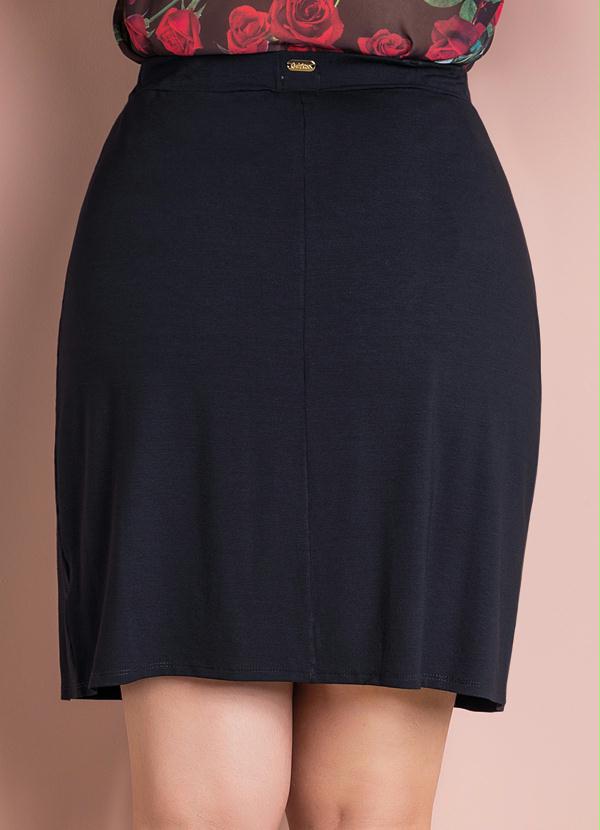Quintess - Saia Envelope Preta Plus Size 2
