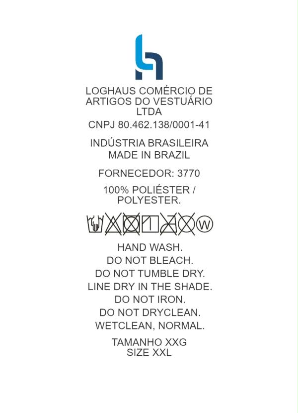 Marguerite - Saia Abstrata Preta com Fenda Plus Size 6