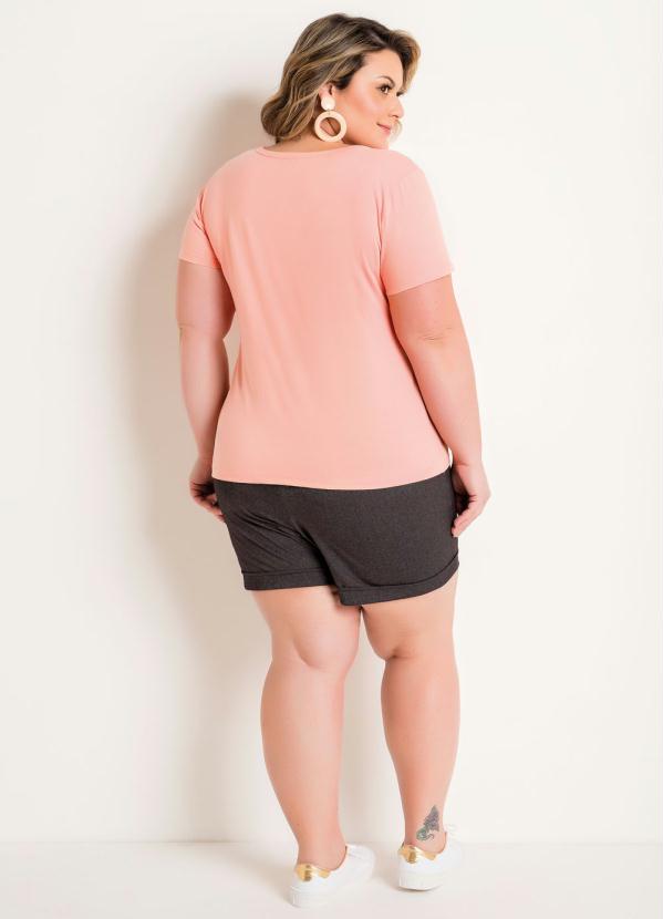 Marguerite - Short com Bolsos Plus Size Preto 6