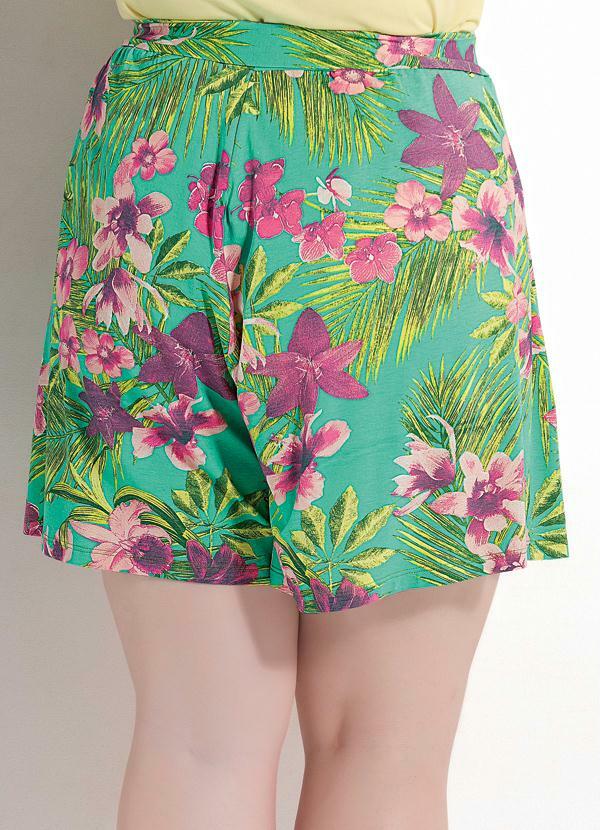 Quintess - Short Soltinho Tropical Plus Size 2