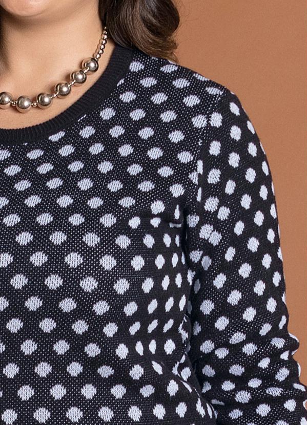 Marguerite - Casaco em Tricot Poá Plus Size Marguerite 3