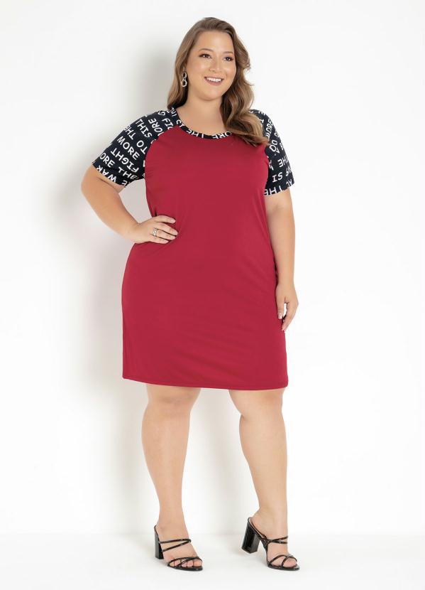 Vestido bordo hot sale plus size