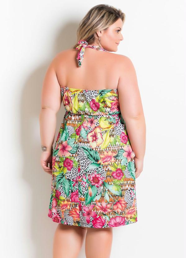 Marguerite - Vestido Frente Única Plus Size Floral Marguerite 2