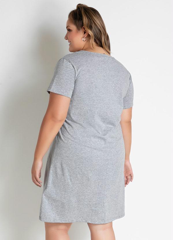 Marguerite - Vestido Mescla com Estampa Plus Size 2