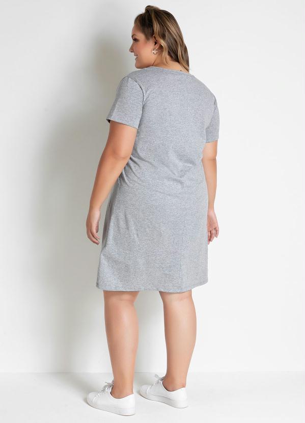 Marguerite - Vestido Mescla com Estampa Plus Size 4