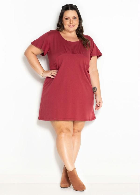 Marguerite - Vestido Terracota com Franzido Plus Size 2