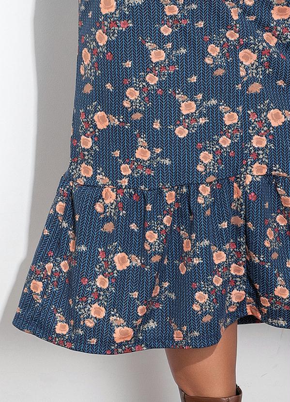 Marguerite - Vestido Geométrico com Mangas Bufantes Plus Size 5