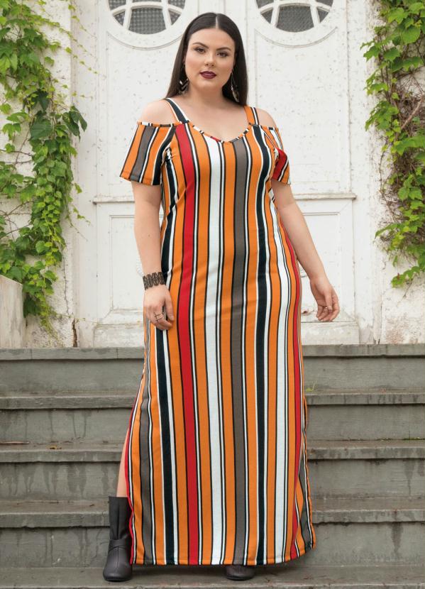 vestido plus size longo