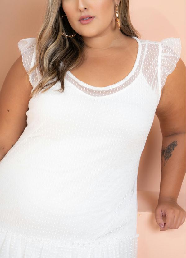 Sale Brands - Vestido Longo Tule Eloah Off White 6