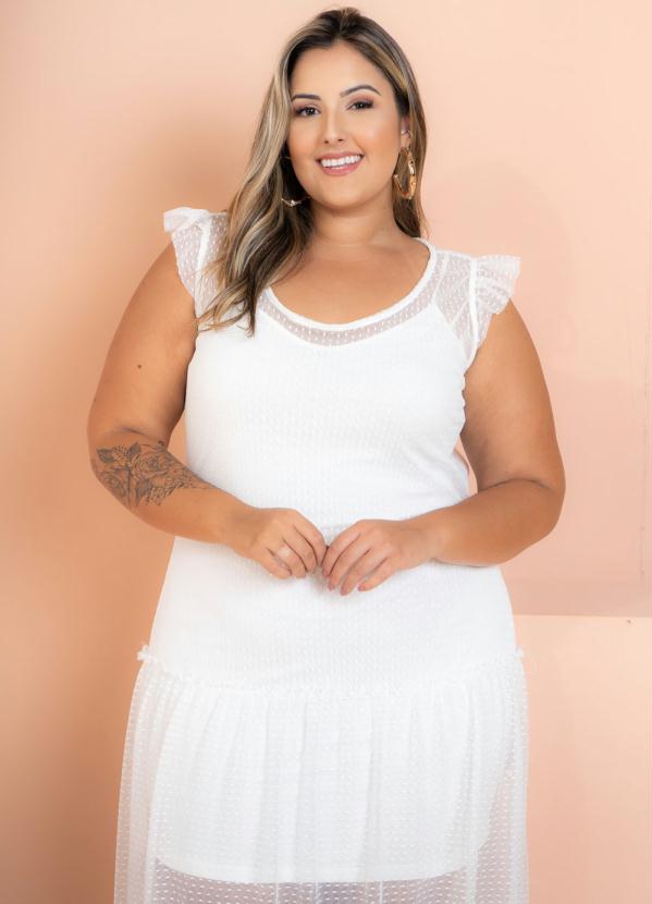 Sale Brands - Vestido Longo Tule Eloah Off White 8