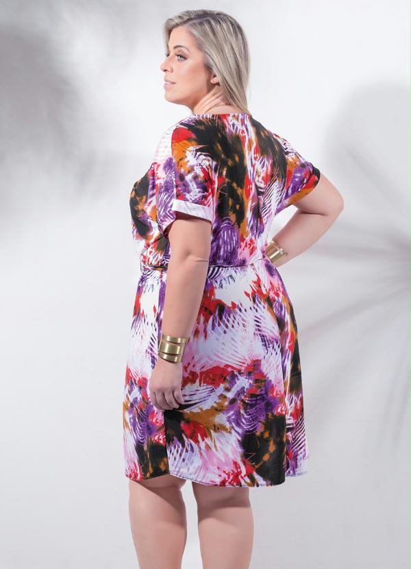 Marguerite - Vestido Mix de Estampas Plus Size 2