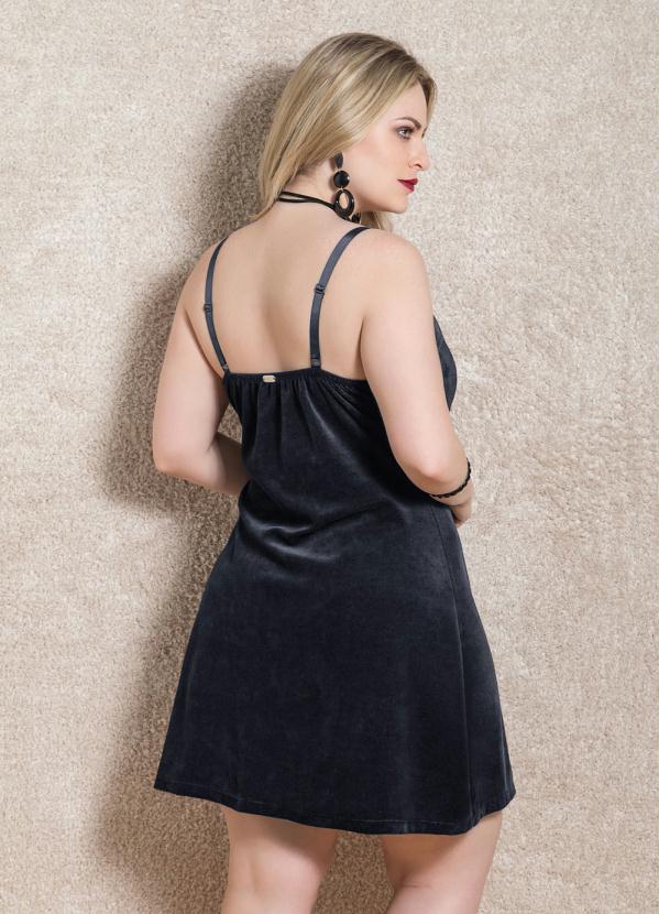 Quintess - Vestido Slip Dress Quintess Preto 3