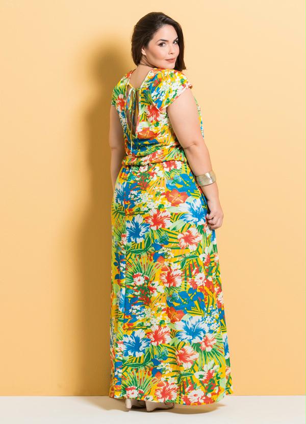 Marguerite - Vestido Longo Estampa Tropical Marguerite 2