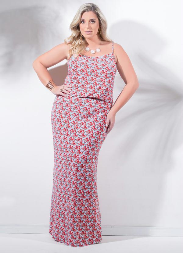 Marguerite - Vestido Longo Floral Plus Size