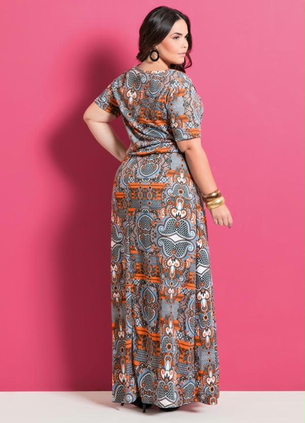 Marguerite - Vestido Longo Marguerite Arabescos Plus Size 2