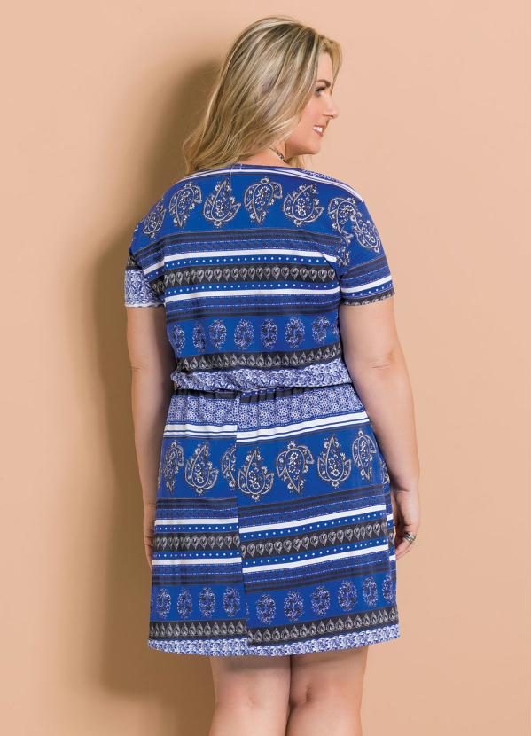 Marguerite - Vestido Estampado Amarração Marguerite Plus Size 2