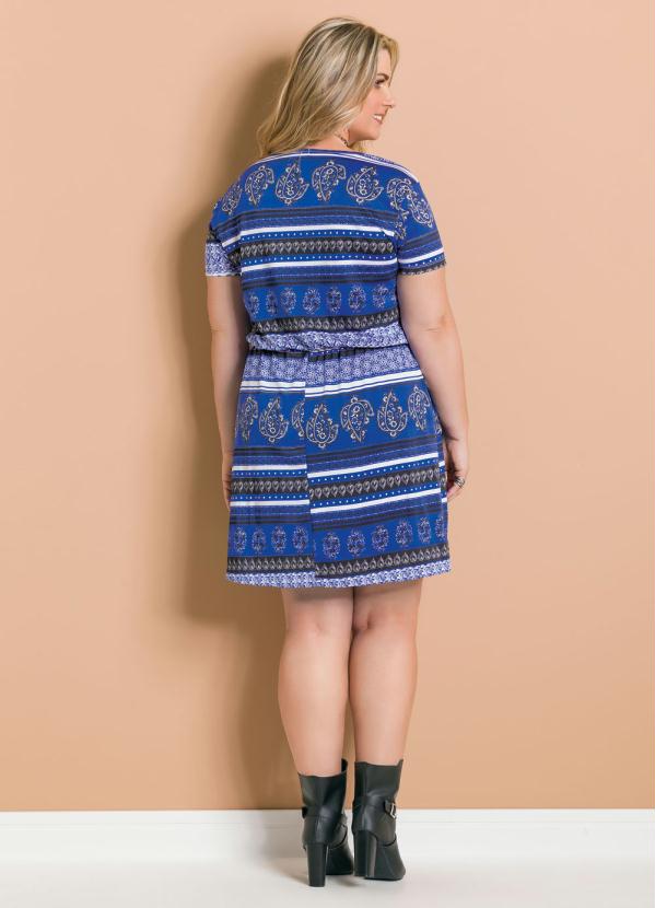 Marguerite - Vestido Estampado Amarração Marguerite Plus Size 4