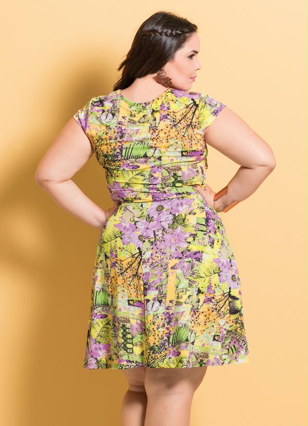 Marguerite - Vestido Evasê Mix Floral Marguerite Plus Size 2