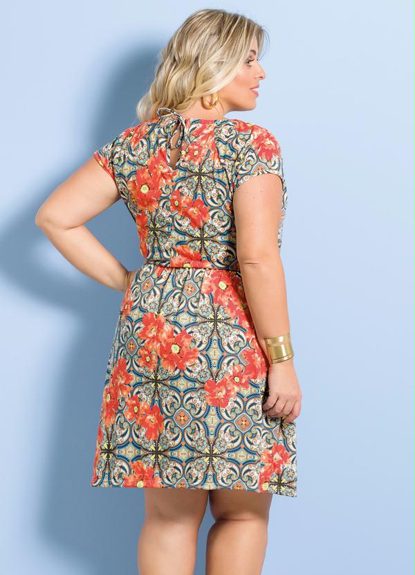 Marguerite - Vestido Marguerite Mix de Estampas Plus Size 2