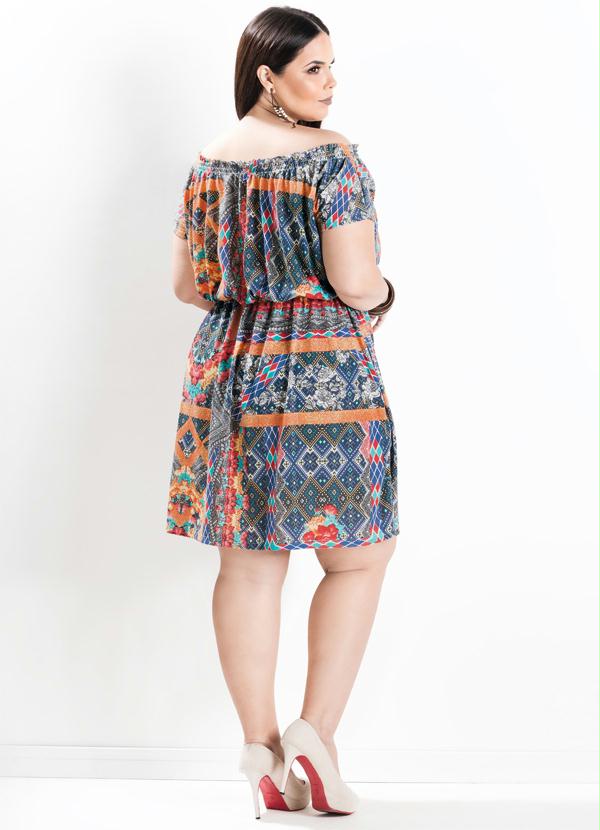 Marguerite - Vestido Ombro a Ombro Estampado Plus Size 5