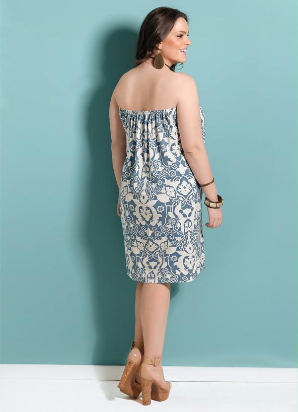 Quintess - Vestido Quintess 4 Formas de Uso Estampado 8