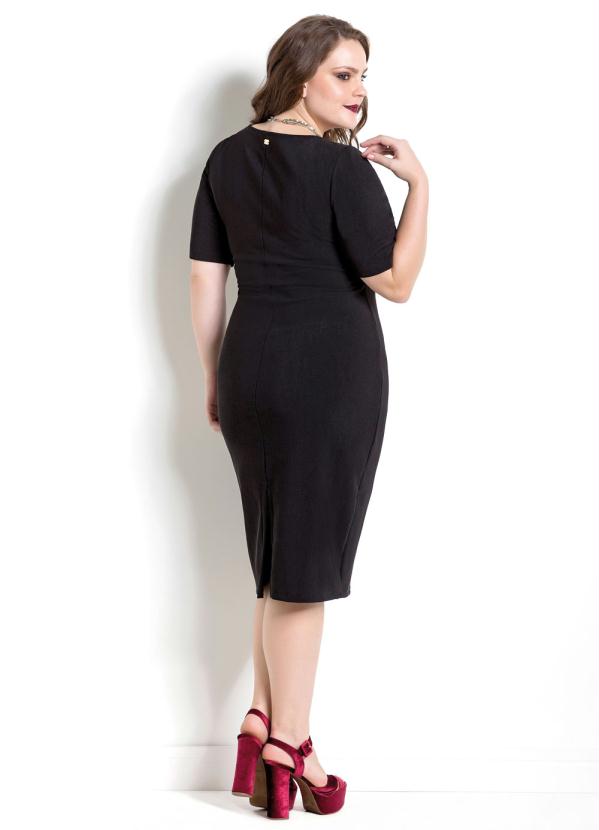 vestido tubinho midi plus size