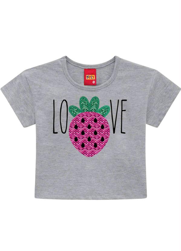 Kyly - Blusa Infantil Feminina (Mescla)