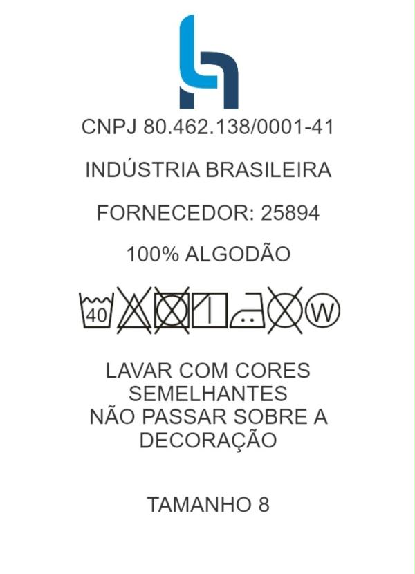 Queima Estoque - Cropped Infantil Preto com Aplicação 6