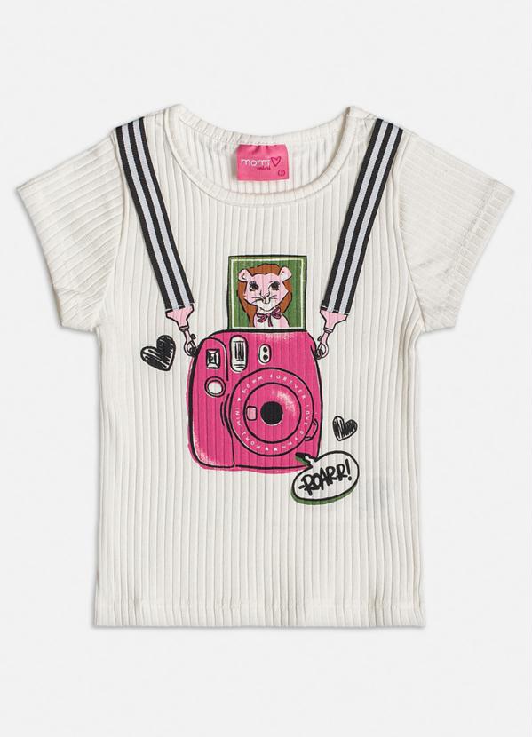 Momi - Blusa Câmera Off White