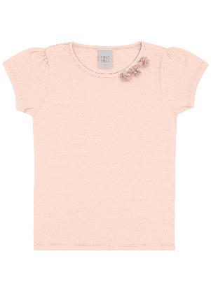 Pulla Bulla - Blusa Cotton Trabalhado Rosa - PULLA BULLA