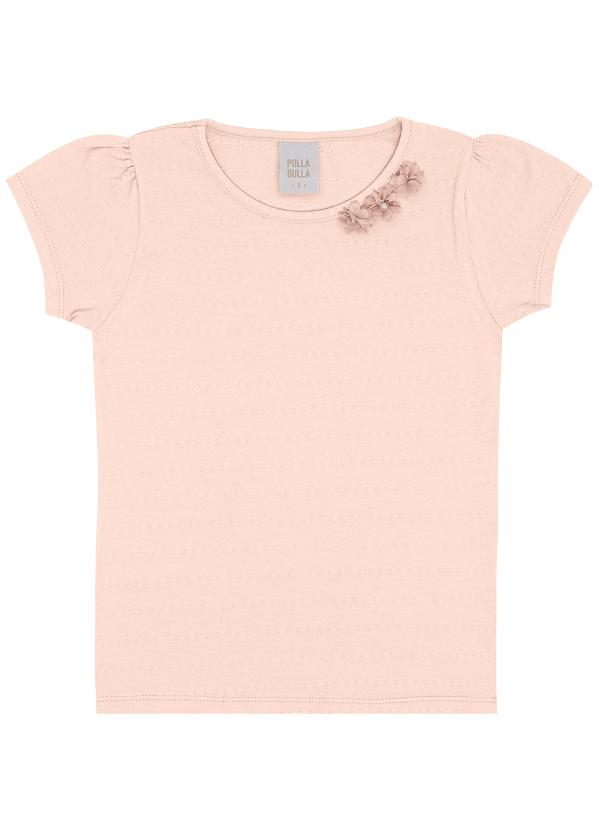 Pulla Bulla - Blusa Cotton Trabalhado Rosa