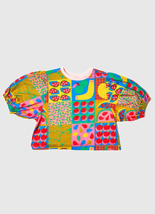 Fábula - Blusa de Malha Deli Azul