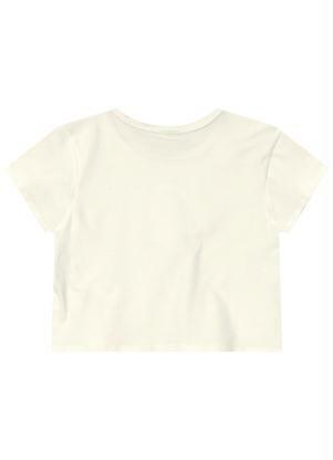 Lilica Ripilica - Blusa Estampa Interativa Malha Menina Bege - LILICA RIPILICA