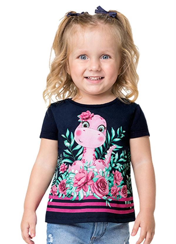 Blusa Infantil Feminina Marinho - Kyly