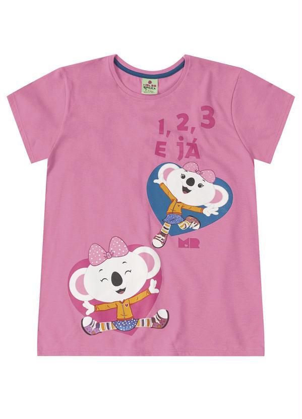 Lilica Ripilica - Blusa Infantil Feminina Mundo Ripilica Rosa