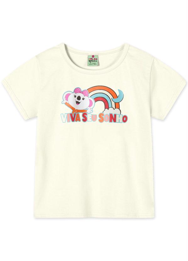 Lilica Ripilica - Blusa Infantil Mundo Ripilica Bege