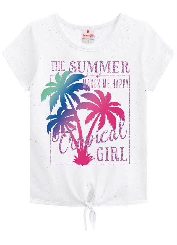 Brandili - Blusa Infanto Juvenil Branco