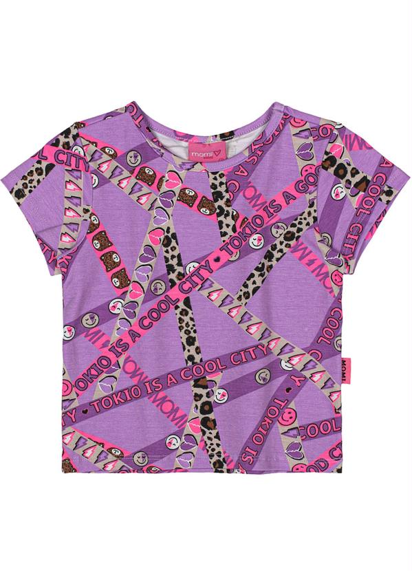 Momi - Blusa Listras Divertidas Lilás