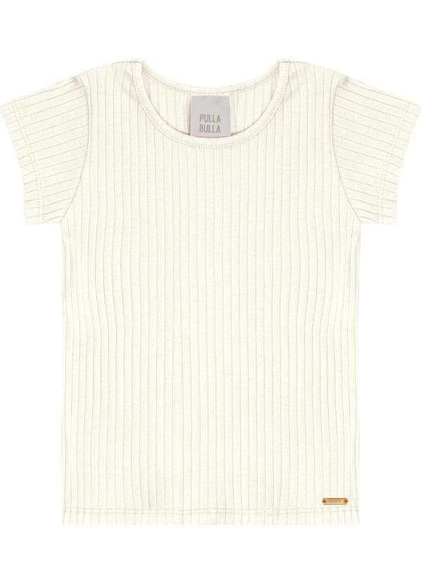 Pulla Bulla - Blusa Malha Canelada Bege
