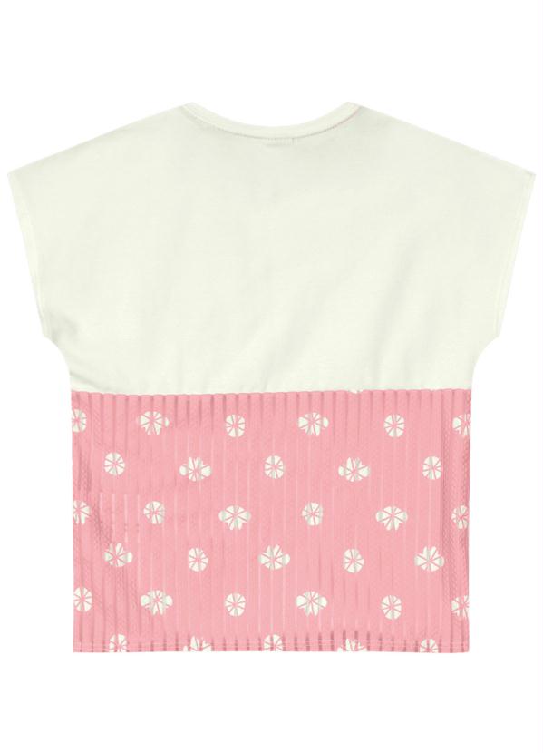 Lilica Ripilica - Blusa Manga Curta Malha Menina Bege 2