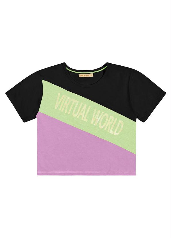 Trick Nick - Blusa Menina Preto